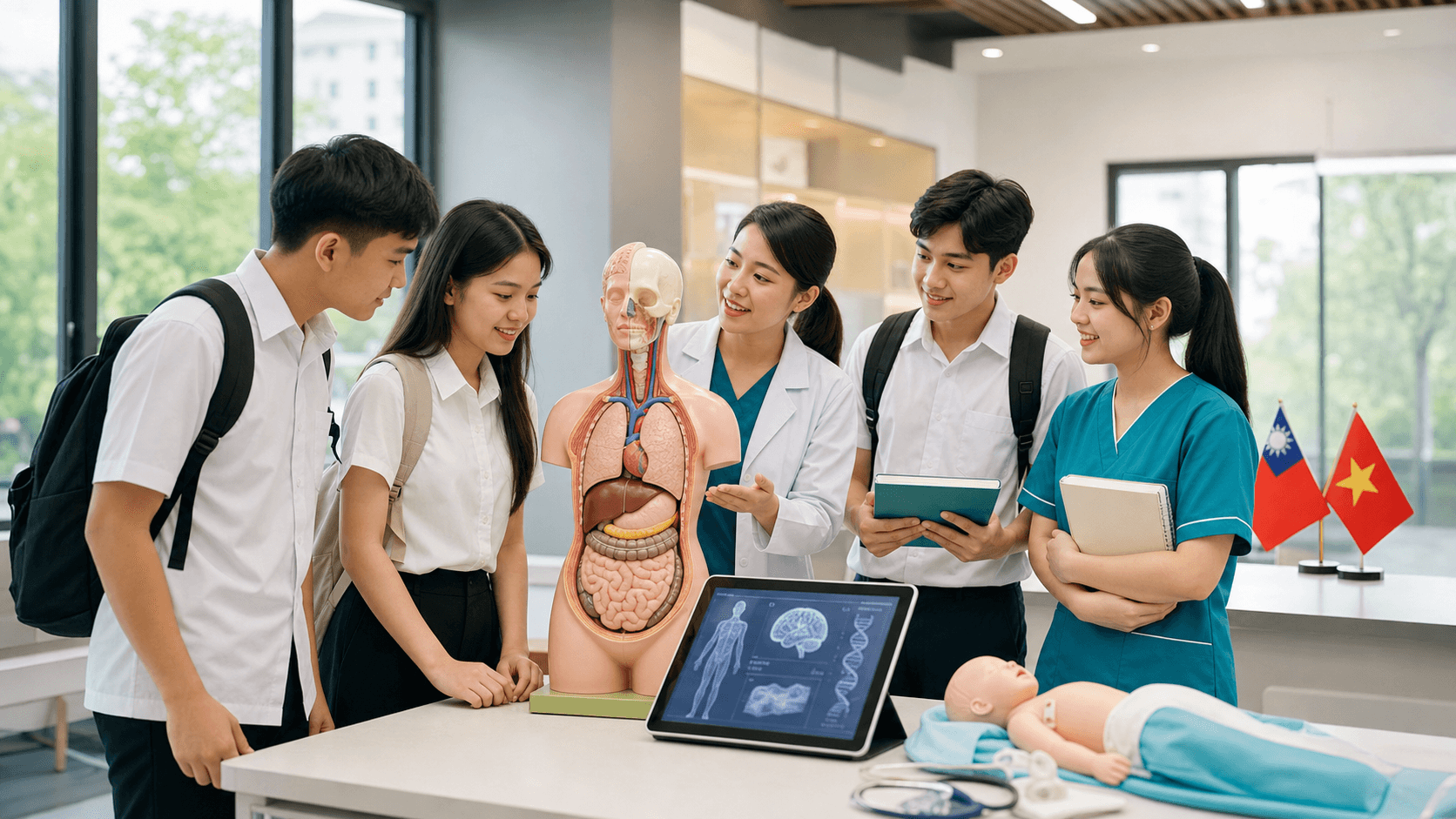 越南高中生在台灣健康科學學習環境中認識醫療、護理與健康教育